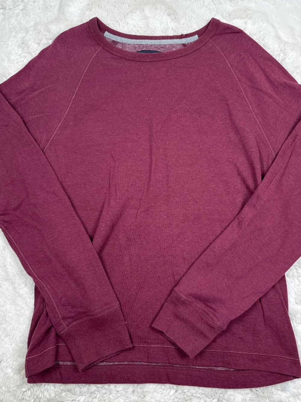 Banana Republic Men's Raglan Long Sleeve Crew Neck Light Weight Pullover Large